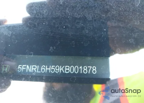 2019 Honda Odyssey Ex из США, поврежденный, VIN 5FNRL6H59KB001878